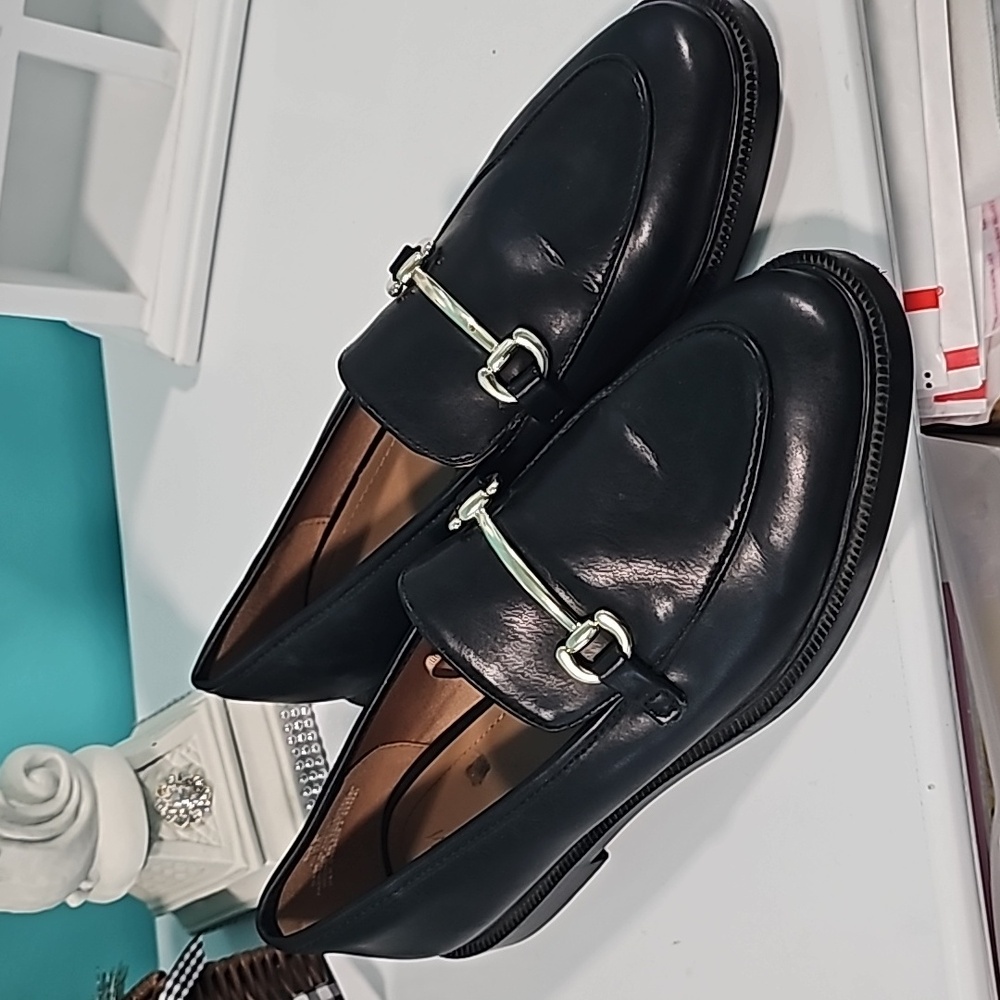 H&M Black loafers, US Size 8 Women. 39 EU New